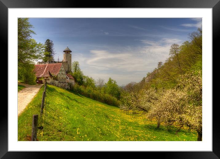 Birseck Castle Framed Mounted Print by Alan Bishop