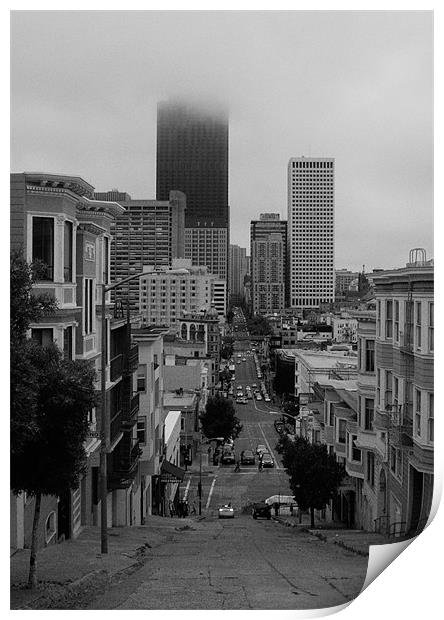 San Francisco Fog Print by Peter Borcherds