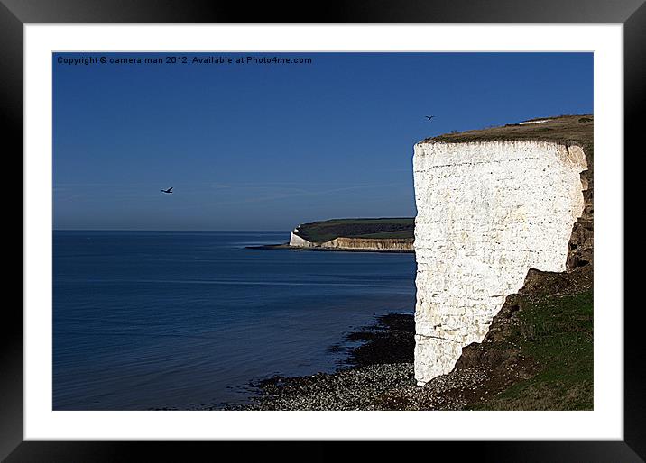 White wall Framed Mounted Print by camera man