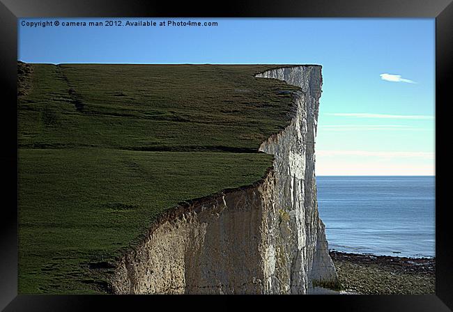The Cliff Framed Print by camera man