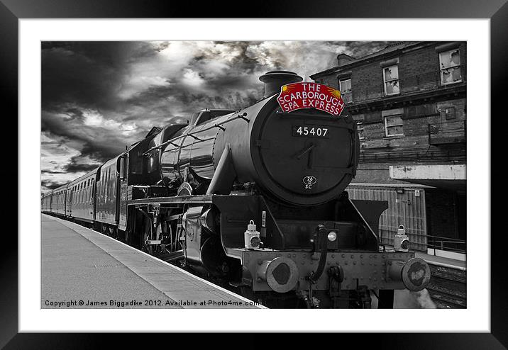 The Scarborough Spa Express Framed Mounted Print by J Biggadike