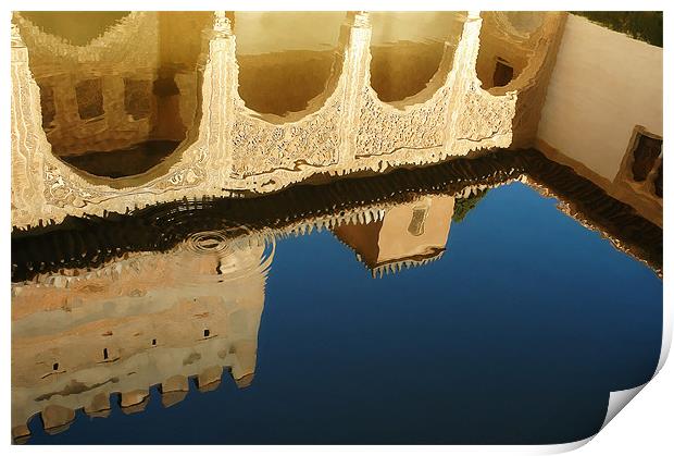 Alhambra Pool Print by Mary Lane