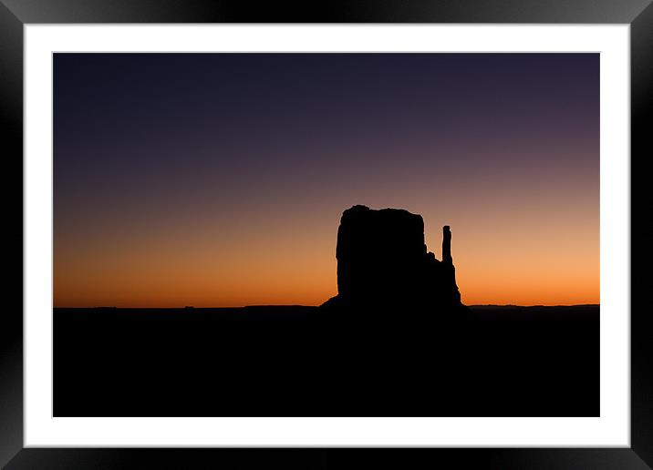 Monument Valley morning Framed Mounted Print by Thomas Schaeffer