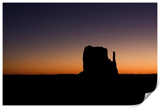 Monument Valley morning Print by Thomas Schaeffer