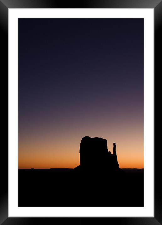 Monument valley morning Framed Mounted Print by Thomas Schaeffer
