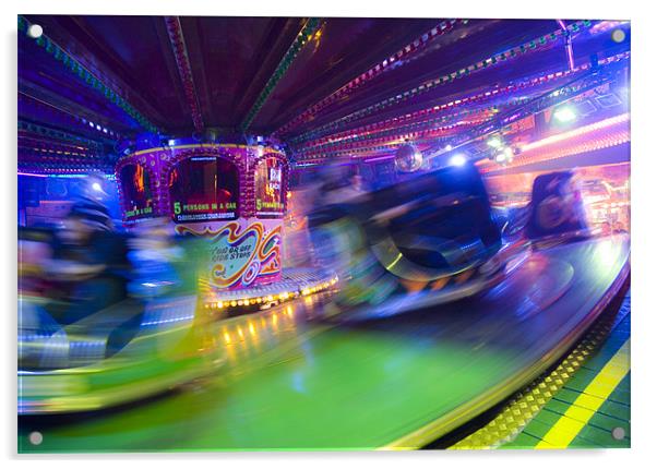Waltzers Acrylic by Tracey Whitefoot