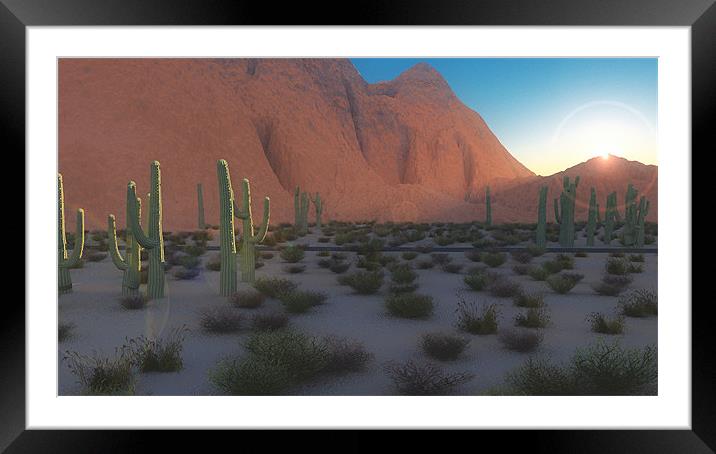 Arizona sunrise Framed Mounted Print by Paul Fisher