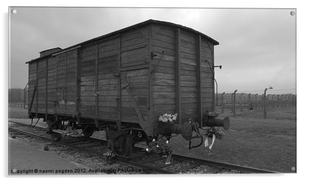 Cattle Car Transportation Acrylic by N C Photography
