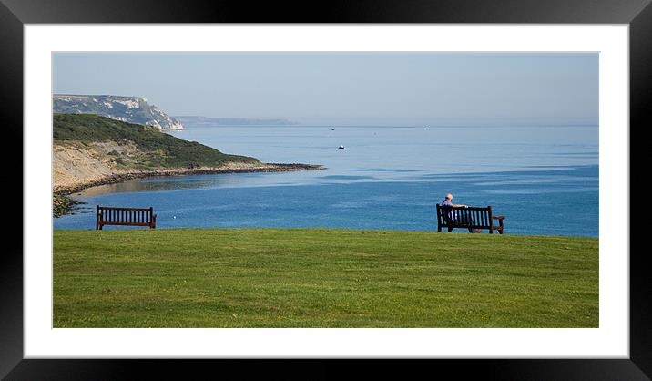 Jurassic coast view Framed Mounted Print by Ian Middleton