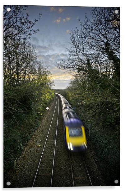 Train Spotted Acrylic by Kieran Brimson