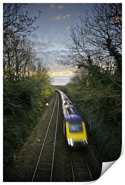 Train Spotted Print by Kieran Brimson