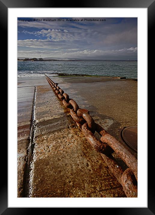 Ferry Chain Framed Mounted Print by Phil Wareham