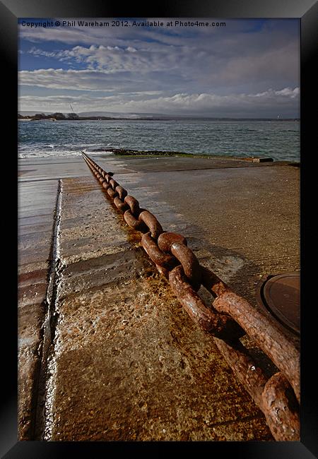 Ferry Chain Framed Print by Phil Wareham