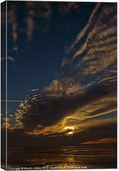 Big Skys Over The Wash Canvas Print by K7 Photography