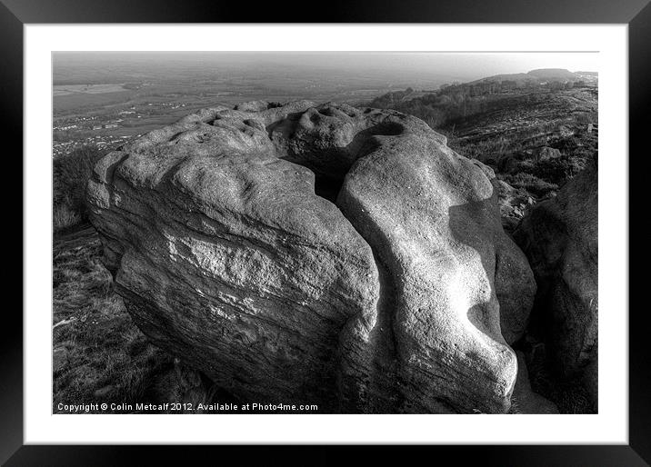 Frying Pan Rock Framed Mounted Print by Colin Metcalf