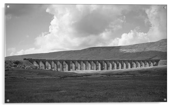 The Ribblehead Viaduct Acrylic by Peter Carroll