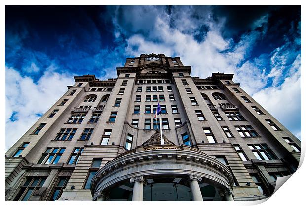 royal liver building Print by Dave Brownlee