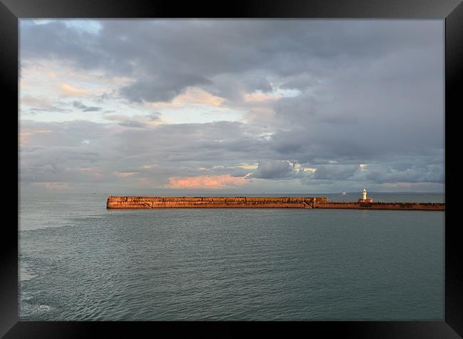 Dover Harbour Kent Framed Print by Diana Mower