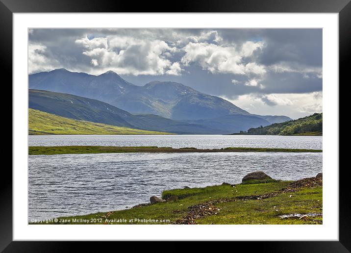 Loch Etive, Highlands of Scotland Framed Mounted Print by Jane McIlroy