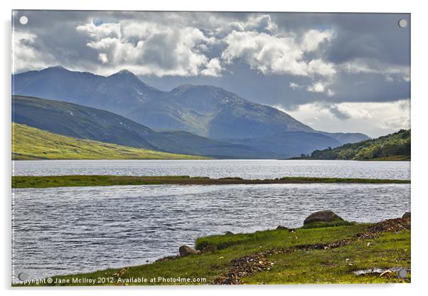 Loch Etive, Highlands of Scotland Acrylic by Jane McIlroy