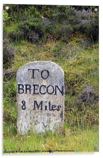 Brecon 8 Miles Acrylic by Dan Davidson