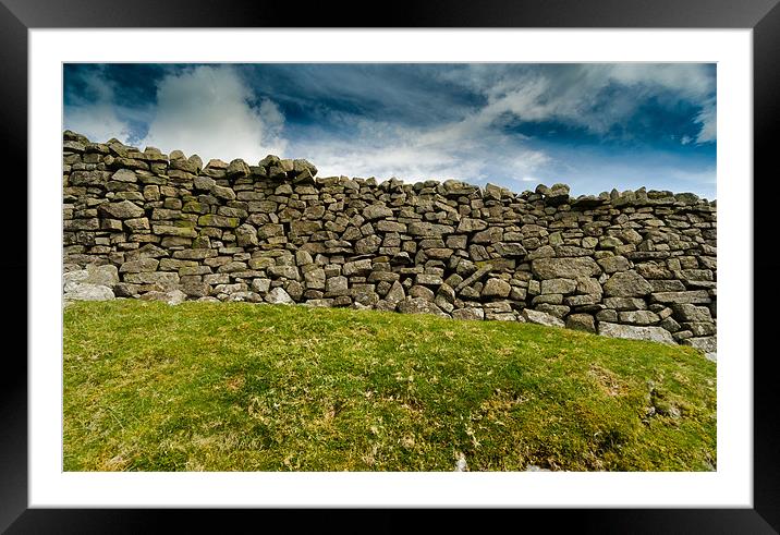 Dry Stone Wall in The Yorkshire Dales Framed Mounted Print by Greg Marshall
