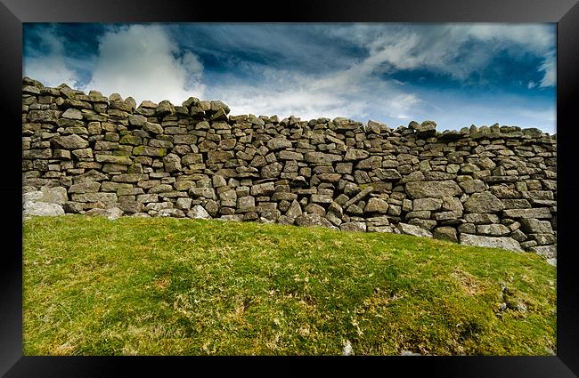 Dry Stone Wall in The Yorkshire Dales Framed Print by Greg Marshall