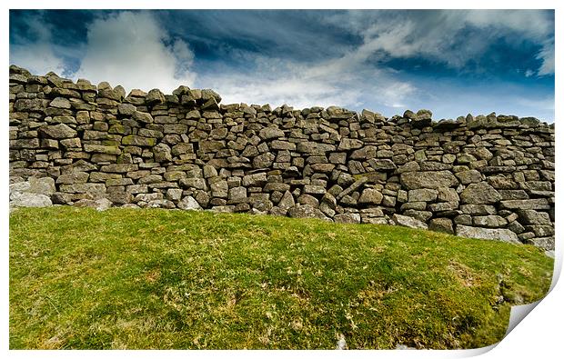 Dry Stone Wall in The Yorkshire Dales Print by Greg Marshall