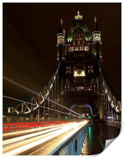 Tower Bridge at Night Print by Photographer Obscura