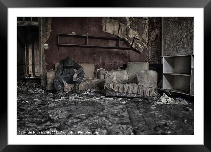 CHILLING AMONG''ST DECAY Framed Mounted Print by Rob Toombs