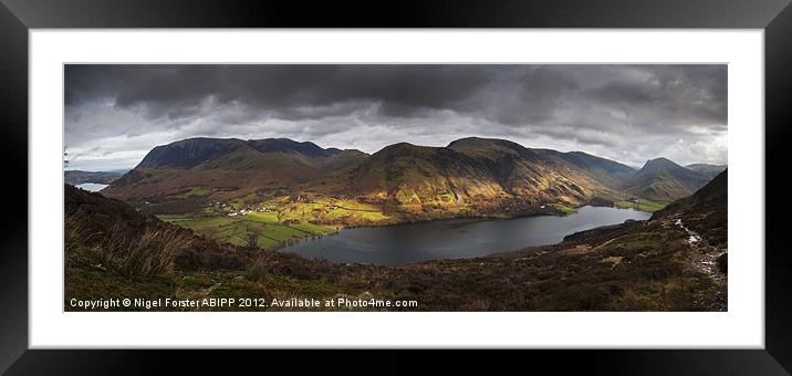 Buttermere Autumn Light Framed Mounted Print by Creative Photography Wales