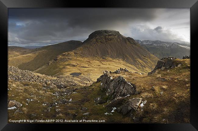 Great Gable Framed Print by Creative Photography Wales