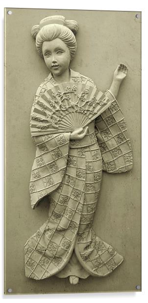 oriental girl Acrylic by Heather Newton