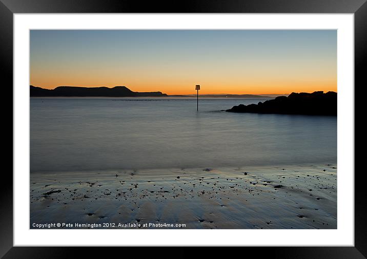 Early morning at Lyme Framed Mounted Print by Pete Hemington