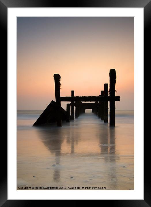 Happisburgh-sunrise Framed Mounted Print by R K Photography