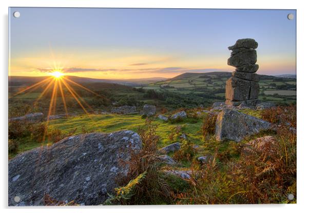 Dartmoor sunset  Acrylic by Thomas Dobner