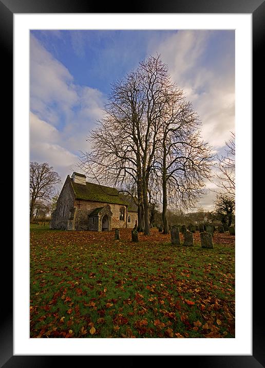 St Margaret of Antioch''s Church, Linstead Framed Mounted Print by Darren Burroughs