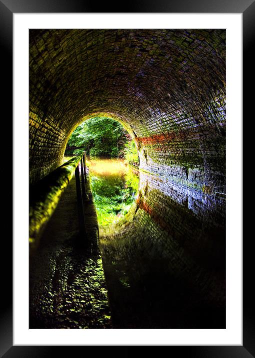the end of the tunnel Framed Mounted Print by meirion matthias