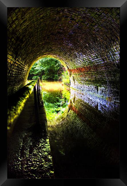 the end of the tunnel Framed Print by meirion matthias