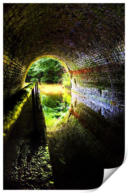 the end of the tunnel Print by meirion matthias