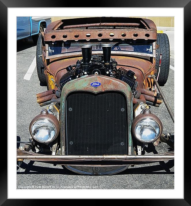 Rat Rod Ford Framed Mounted Print by Patti Barrett