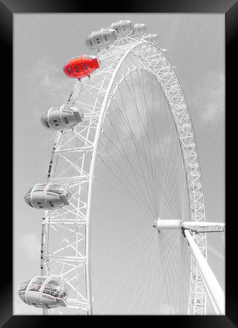 London Eye Framed Print by Louise Godwin