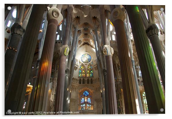 Sagrada Familia Barcelona Acrylic by paul petty