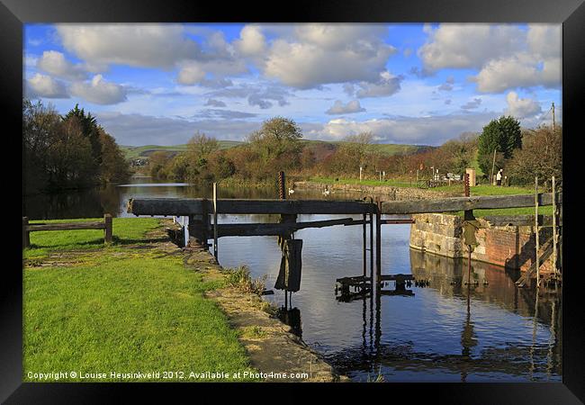 Ulverston Canal, Cumbria, UK Framed Print by Louise Heusinkveld