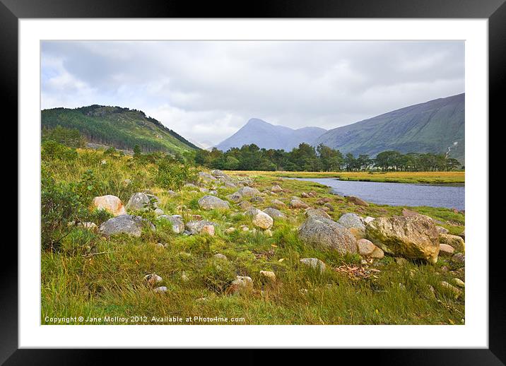 Loch Etive, Highlands of Scotland Framed Mounted Print by Jane McIlroy