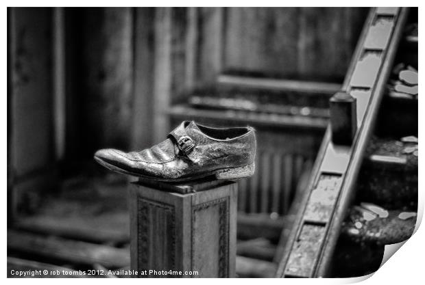 ONE LEFT SHOE Print by Rob Toombs