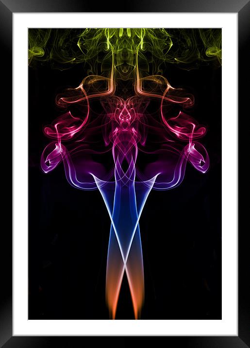 Smoke Art 2 Framed Mounted Print by Steve Purnell