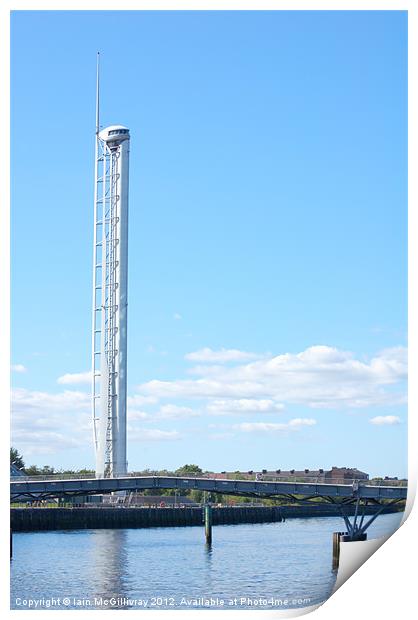 Glasgow Tower Print by Iain McGillivray