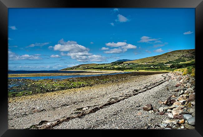 The Pebbly Beach at Ullapool Framed Print by Jacqi Elmslie