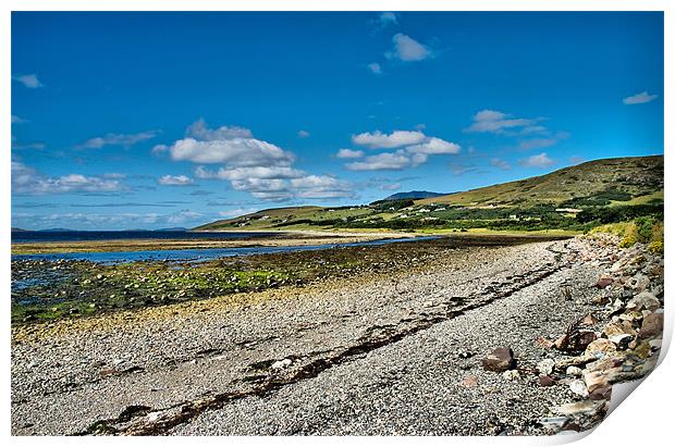 The Pebbly Beach at Ullapool Print by Jacqi Elmslie